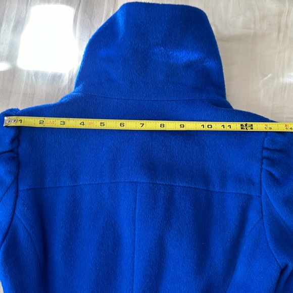 SLY wool coat size small double breasted high collar coat - Picture 4 of 8